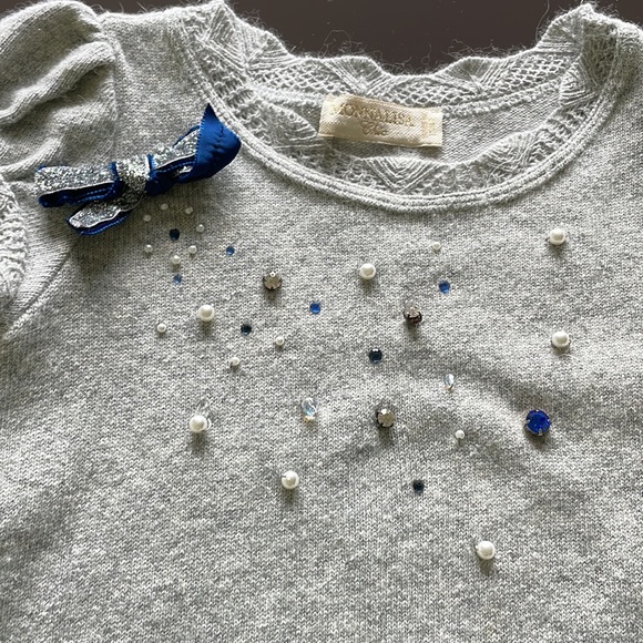 Gorgeous Little Girls Sweater/skirt Monnalisa Set size 4 - Picture 6 of 6